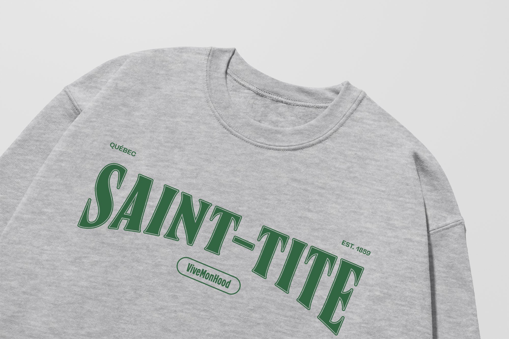 Mon Crew Fit - Adultes - Saint-Tite - Impression en Vert