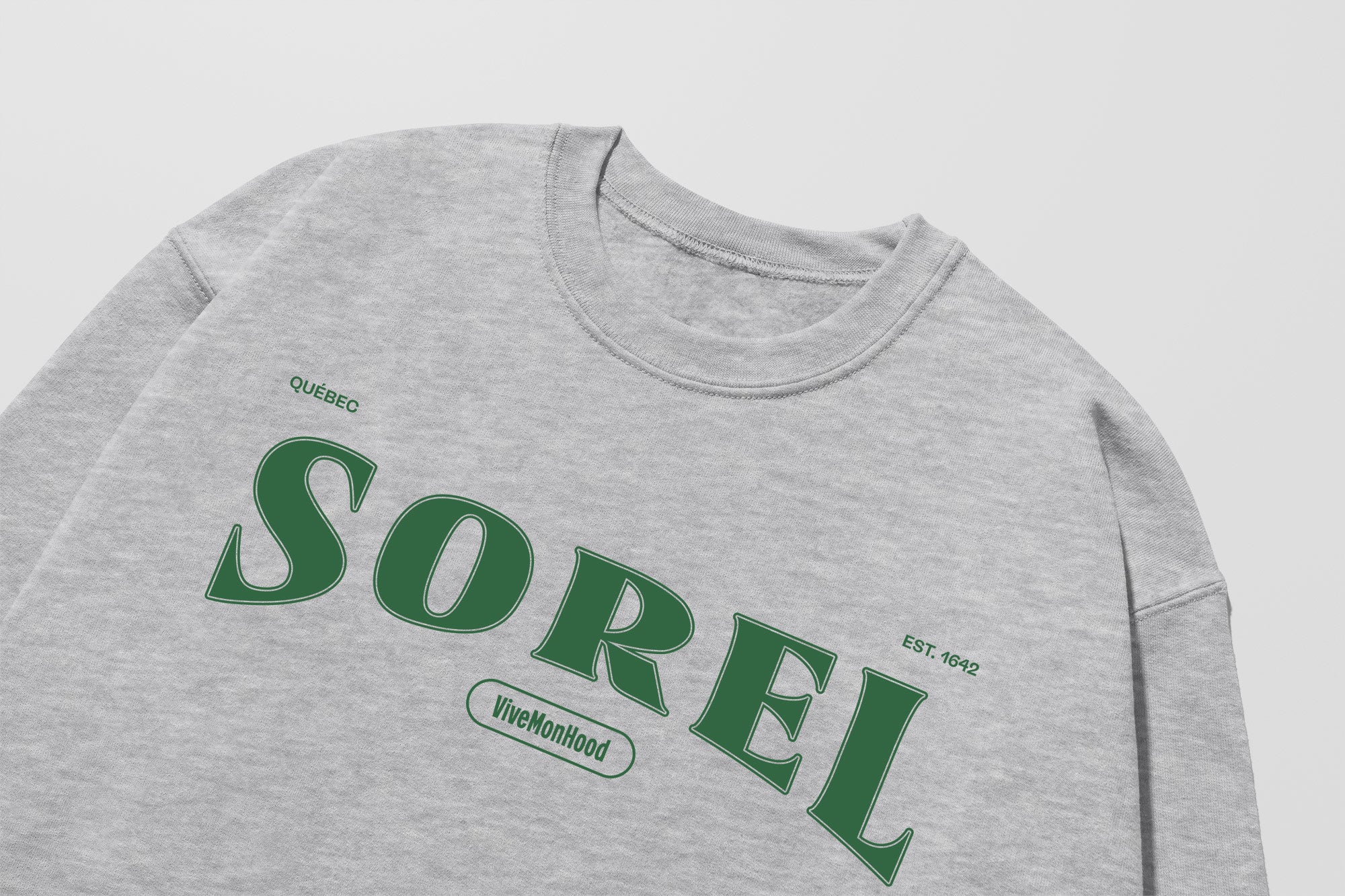 Mon Crew Fit - Adultes - Sorel - Impression en Vert