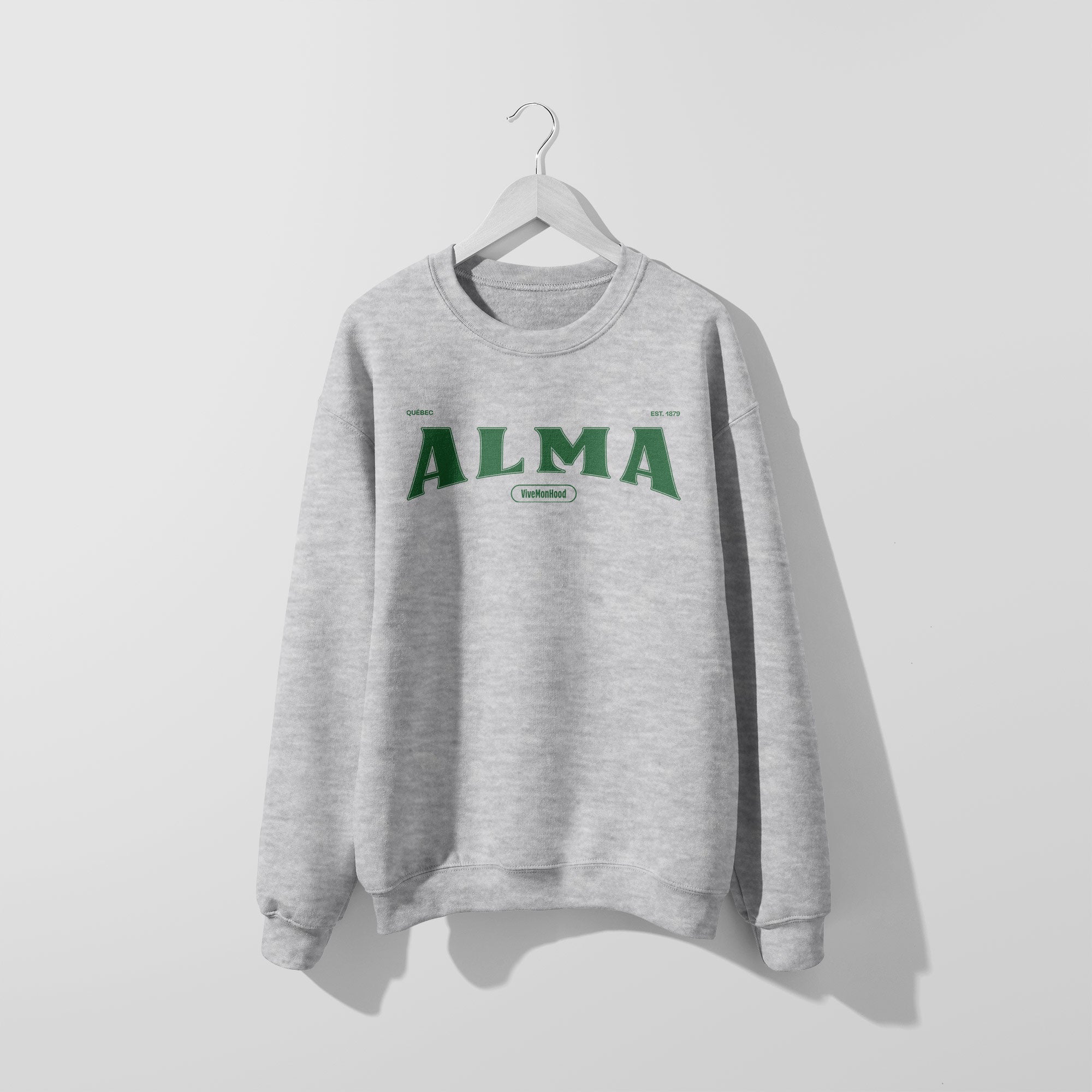 Mon Crew Fit - Adultes - Alma - Impression en Vert