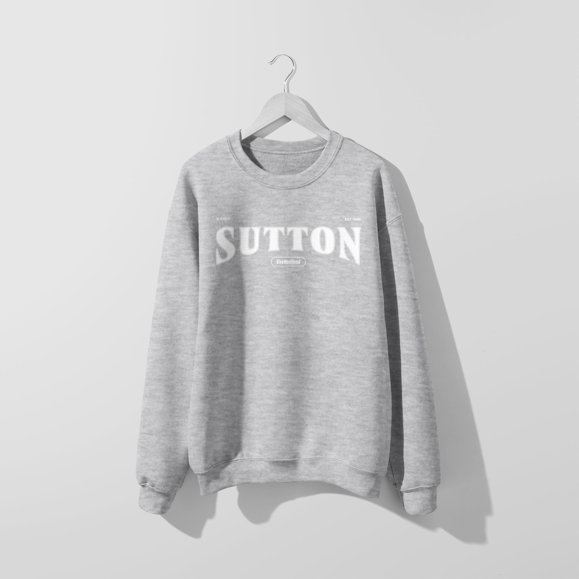 Mon Crew Fit - Adultes - Sutton - Impression en Blanc