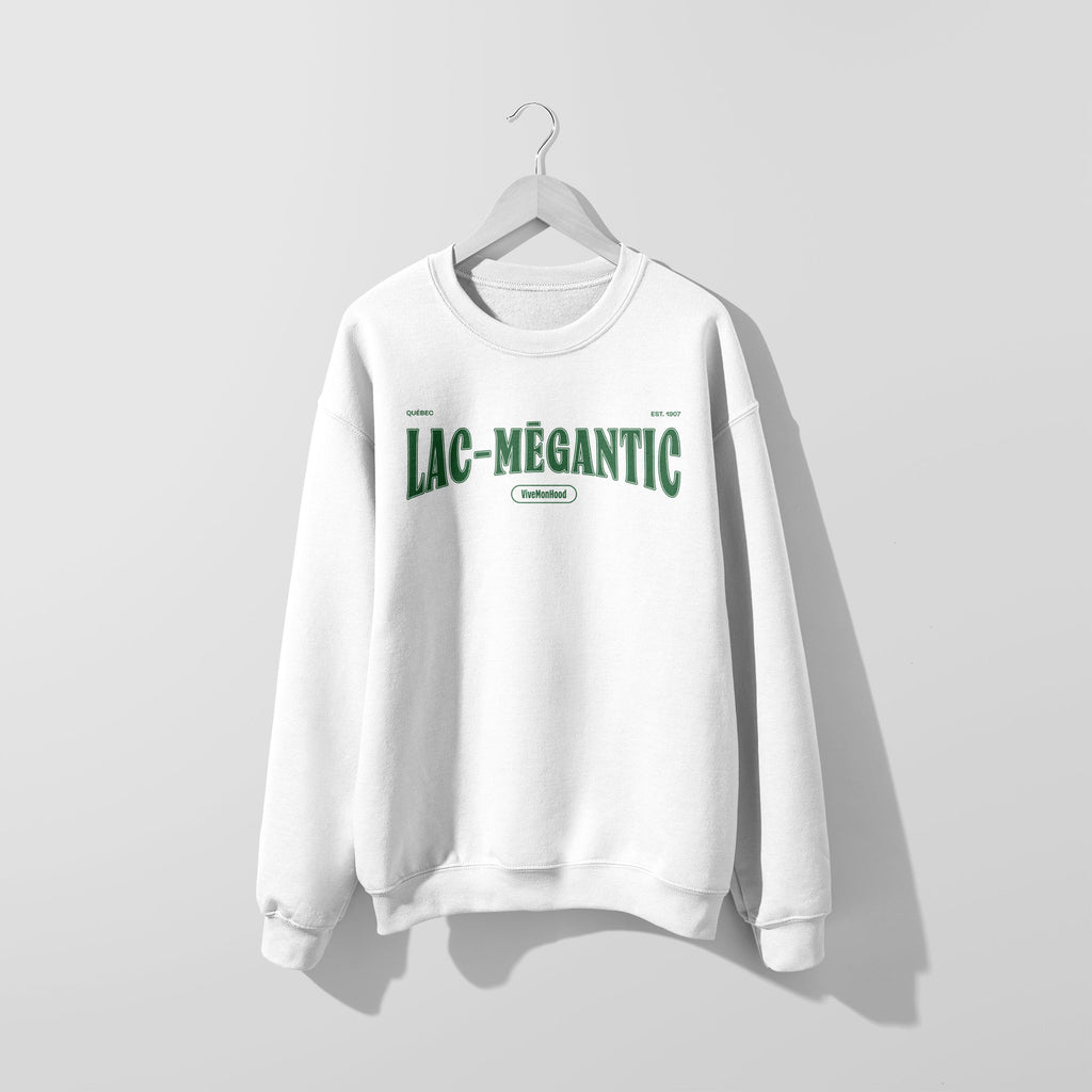 Mon Crew Fit - Adultes - Lac-Mégantic - Impression en Vert