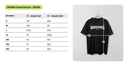Mon T-Shirt Garçon - Drummondville - Adulte - Blanc - Moss