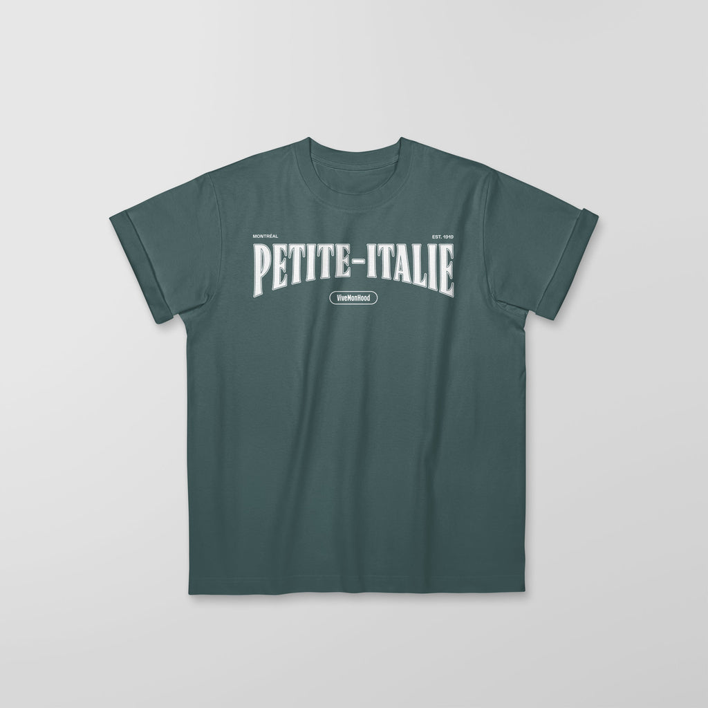 Mon T-Shirt Garçon - Adultes - Petite-Italie - Impression en Blanc