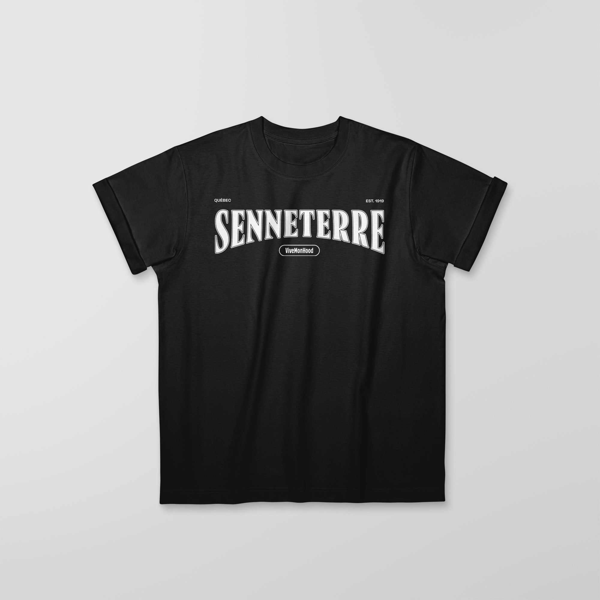 Mon T-Shirt Garçon - Adultes - Senneterre - Impression en Blanc