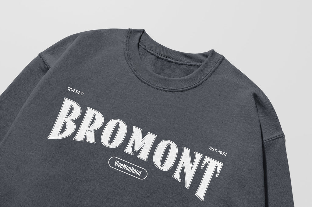 Mon Crew Fit - Enfants - Bromont - Impression en Blanc