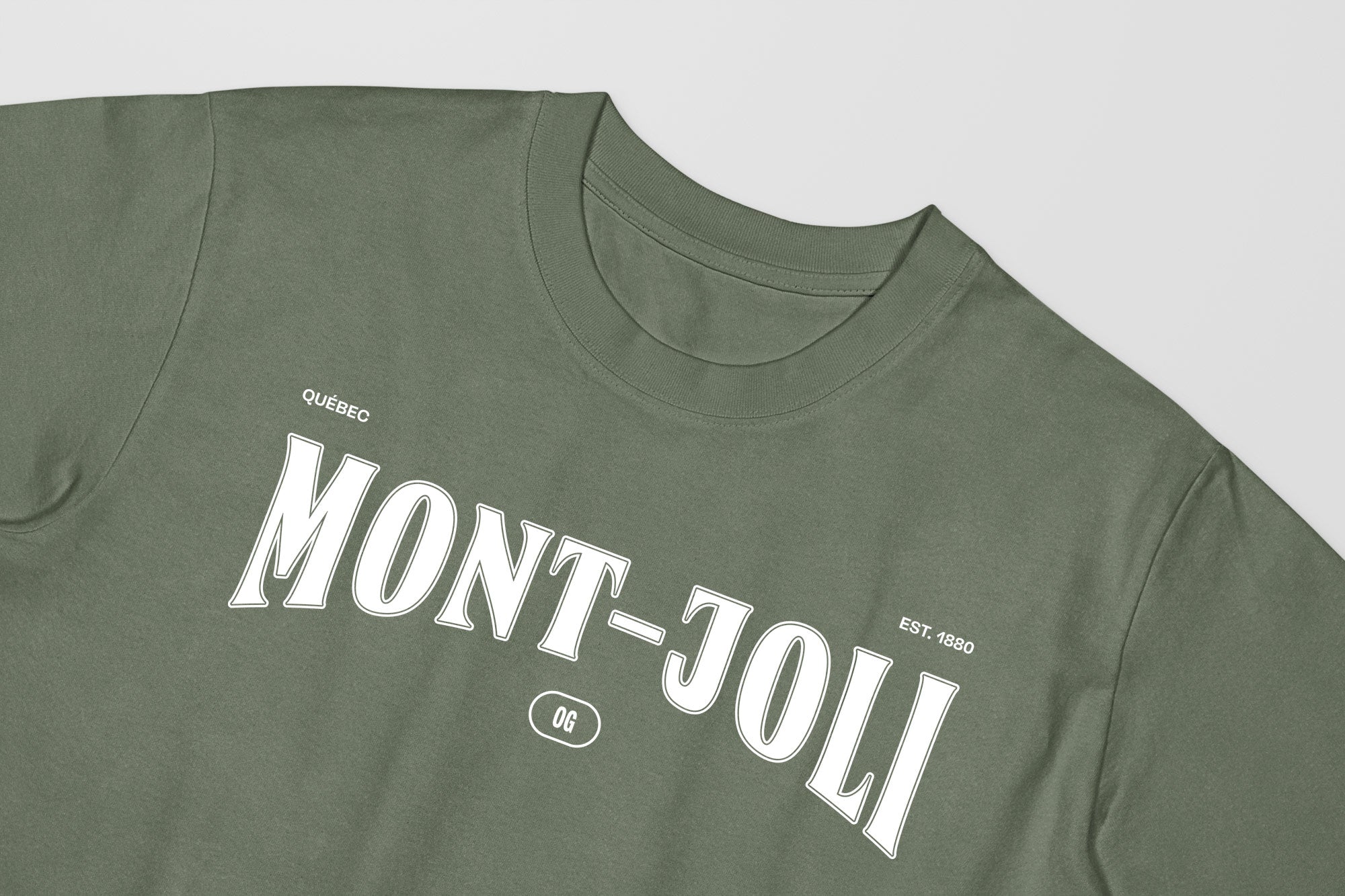 Mon T-Shirt Garçon - Adultes - Mont-Joli - Impression en Blanc
