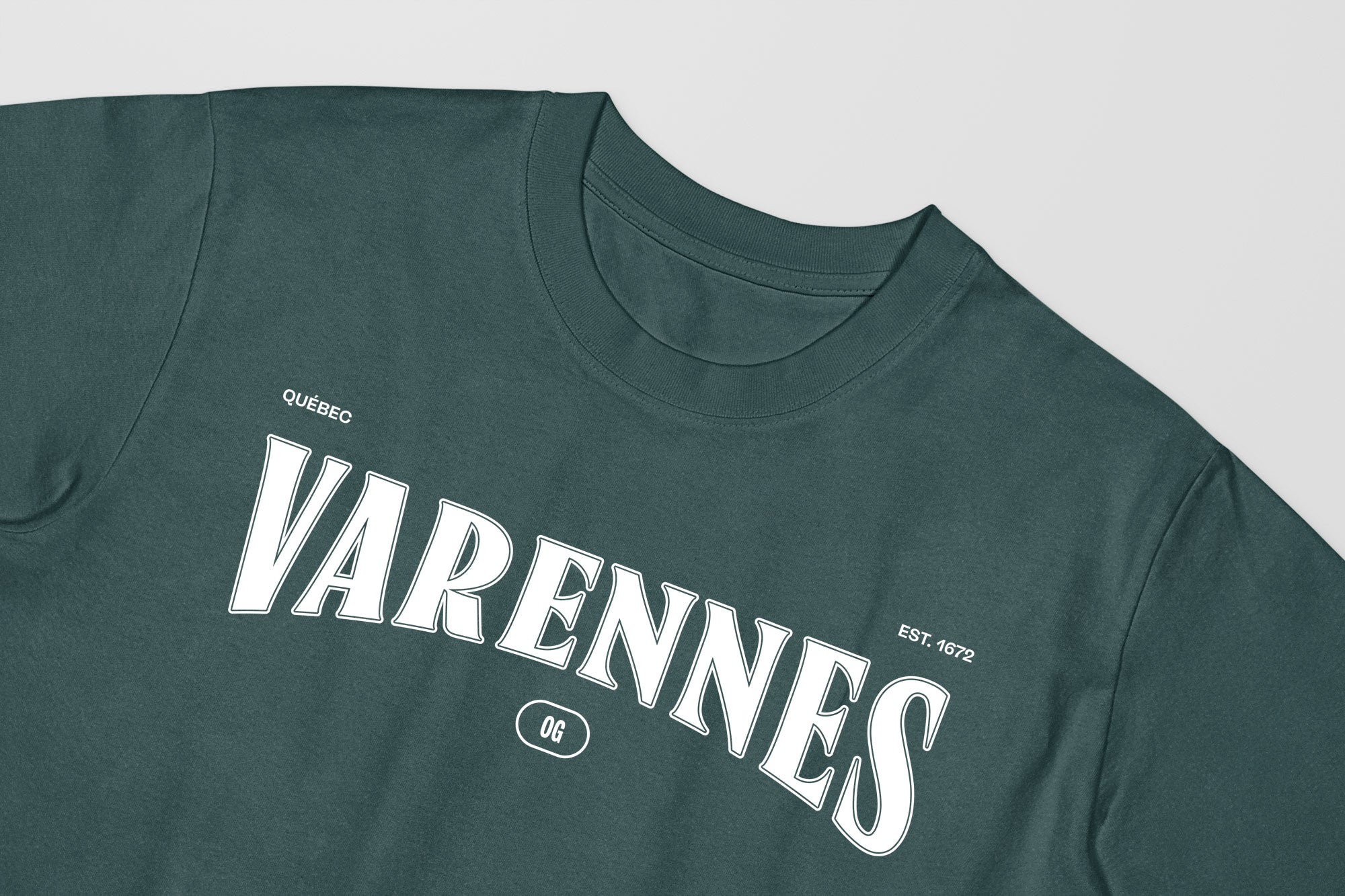 Mon T-Shirt Garçon - Adultes - Varennes - Impression en Blanc