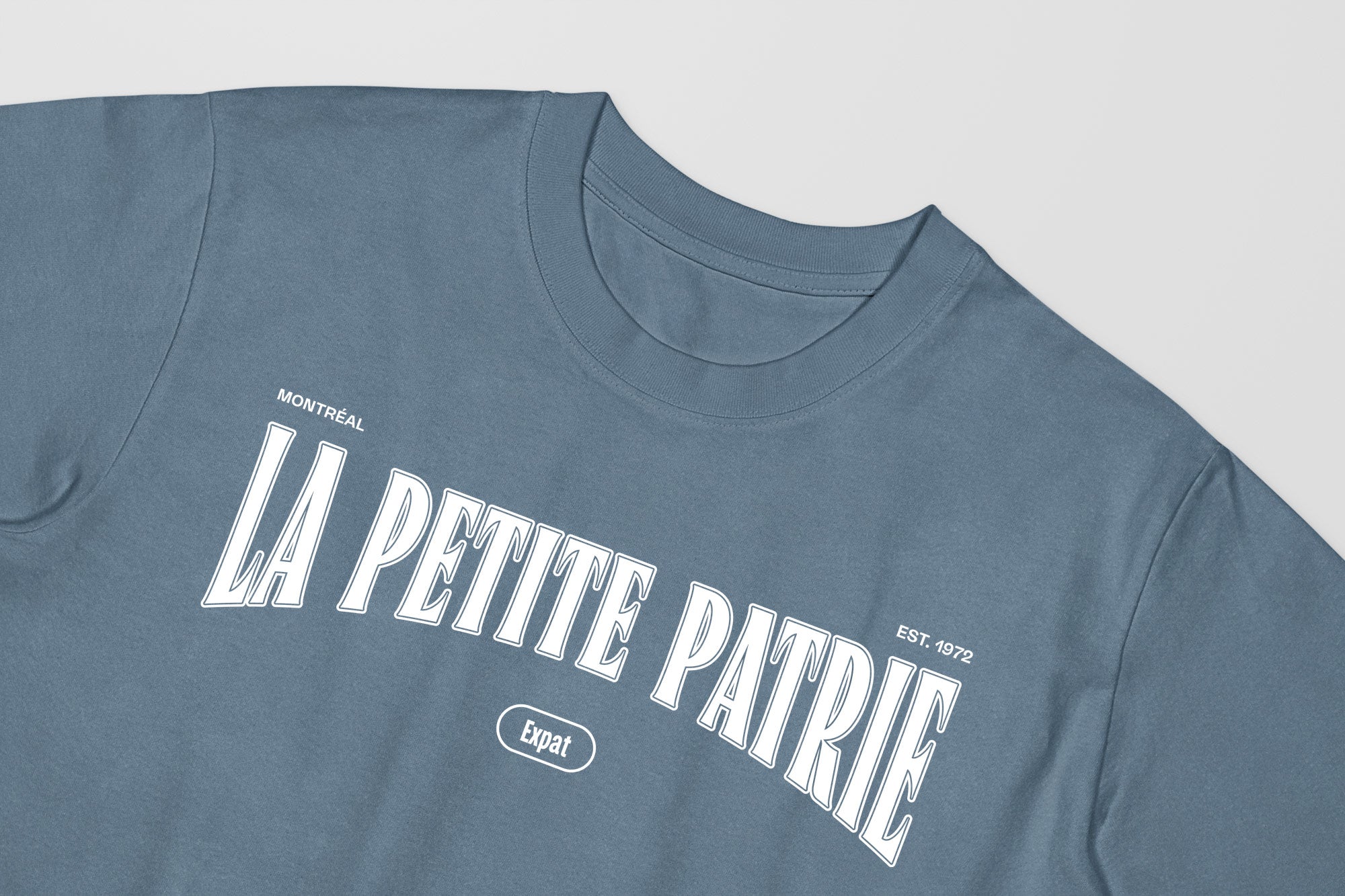 Mon T-Shirt Garçon - Adultes - La Petite Patrie - Impression en Blanc