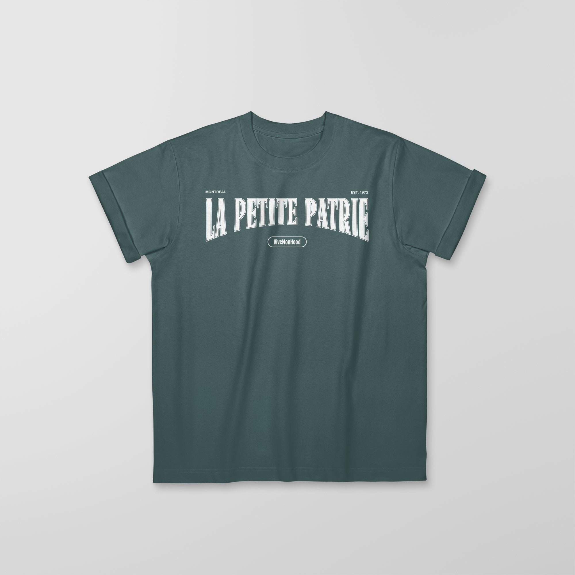 Mon T-Shirt Garçon - Adultes - La Petite Patrie - Impression en Blanc