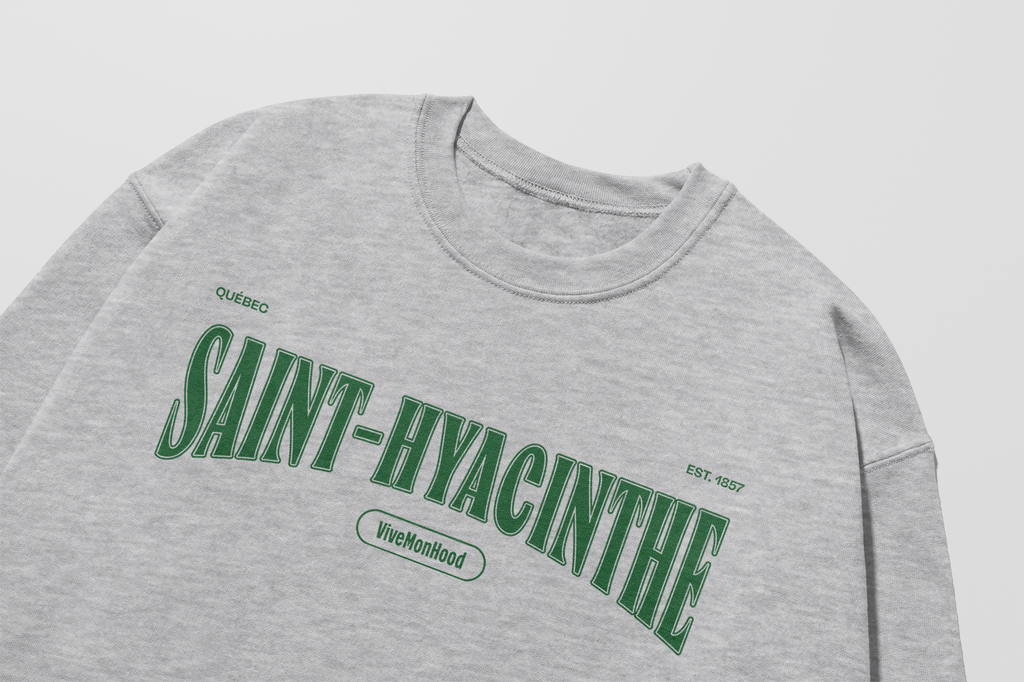 Mon Crew Fit - Saint-Hyacinthe - Adulte - Vert - Sport Gray