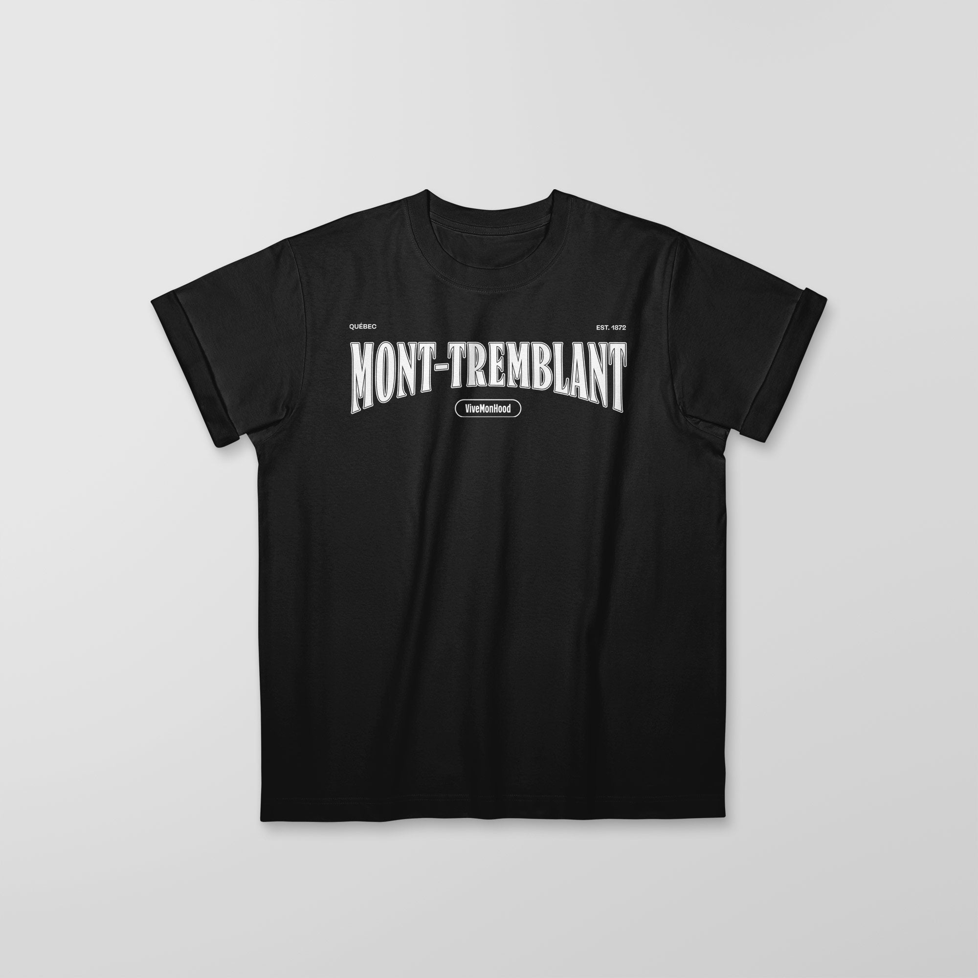 Mon T-Shirt Garçon - Adultes - Mont-Tremblant - Impression en Blanc