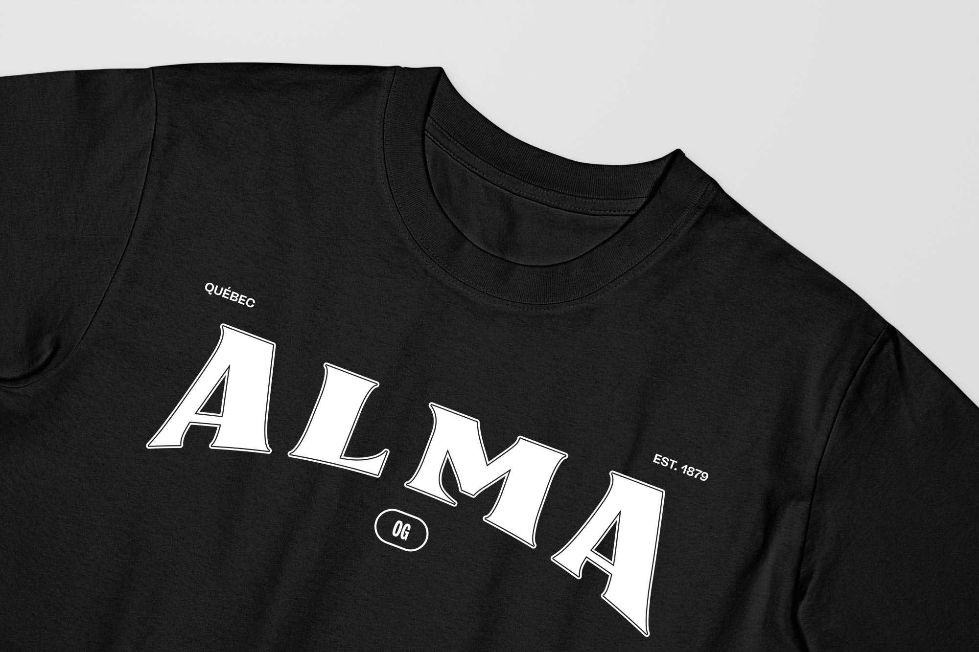 Mon T-Shirt Garçon - Adultes - Alma - Impression en Blanc
