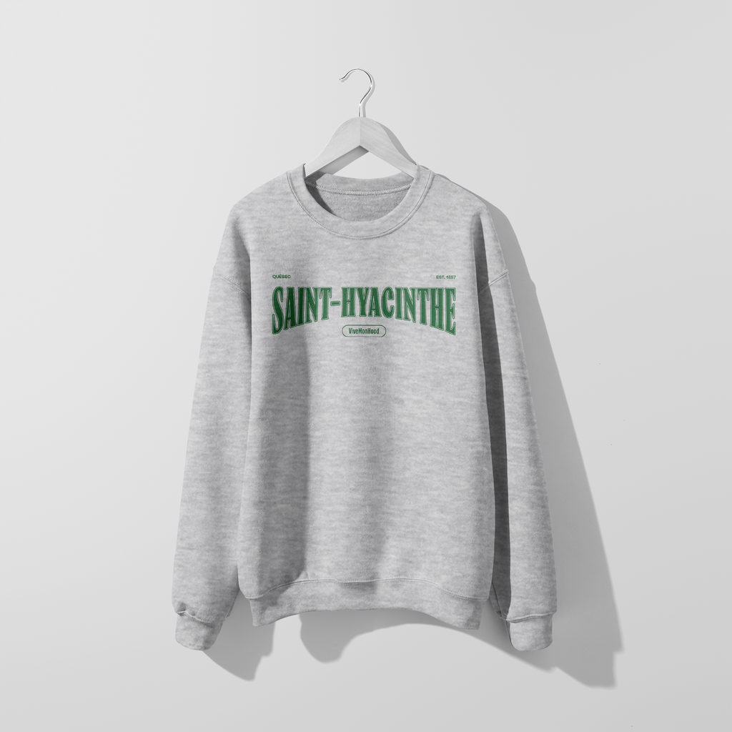 Mon Crew Fit - Saint-Hyacinthe - Adulte - Vert - Sport Gray