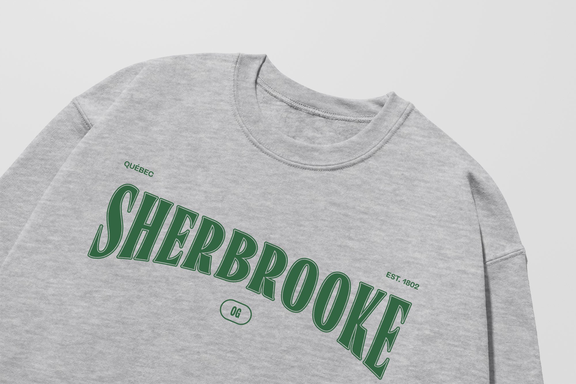 Mon Crew Fit - Adultes - Sherbrooke - Impression en Vert