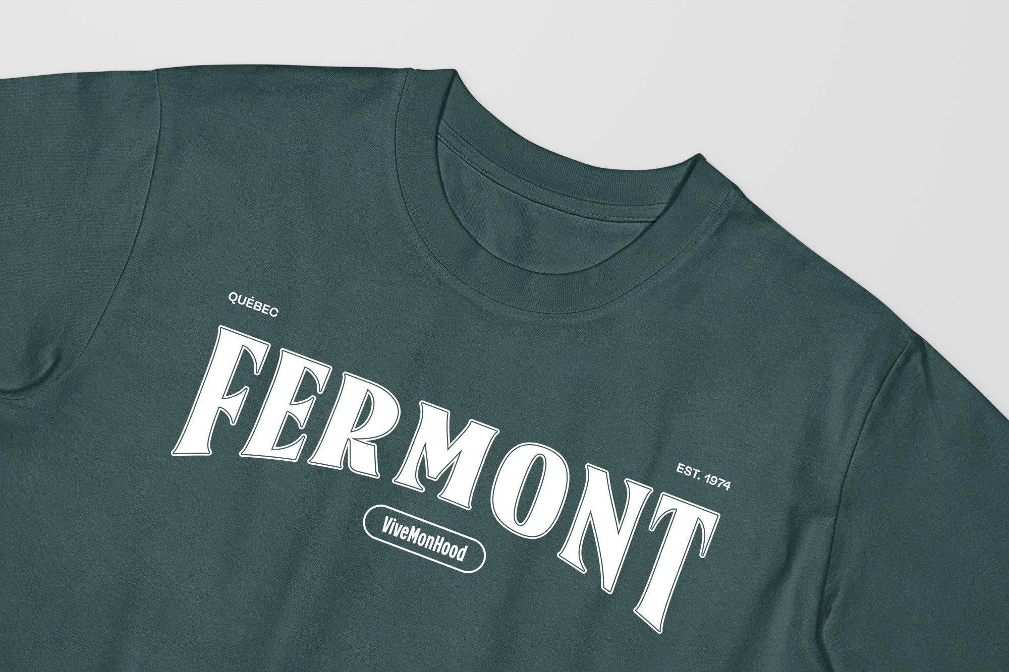 Mon T-Shirt Garçon - Adultes - Fermont - Impression en Blanc