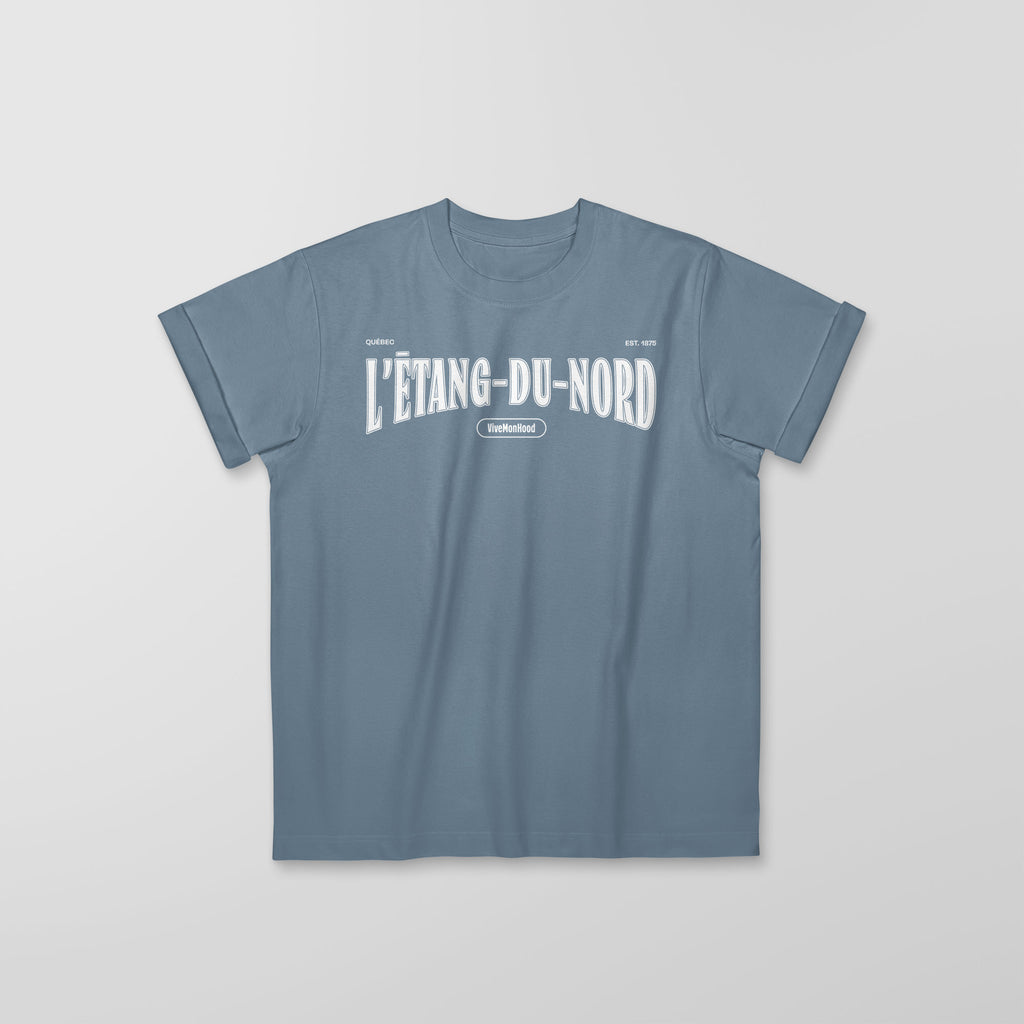 Mon T-Shirt Garçon - Adultes - L'Etang-du-Nord - Impression en Blanc