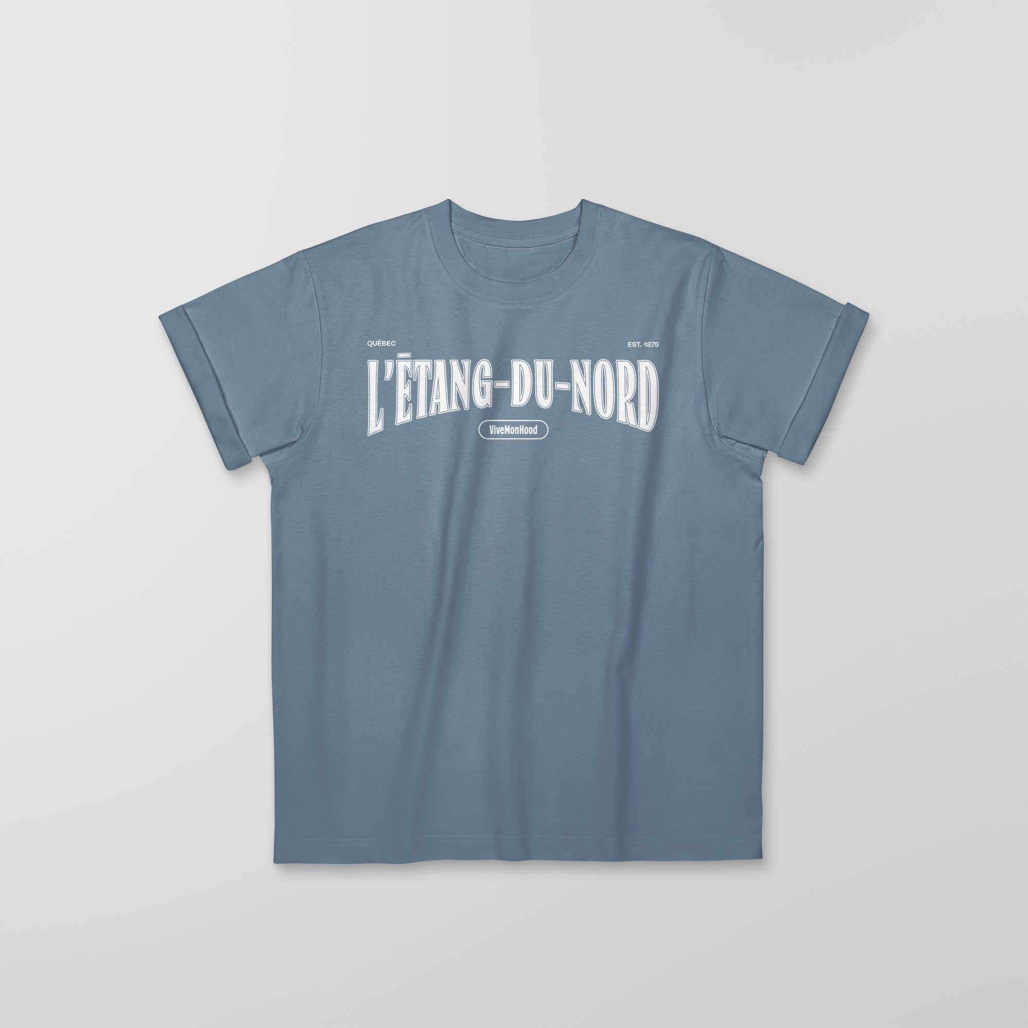 Mon T-Shirt Garçon - Adultes - L'Etang-du-Nord - Impression en Blanc