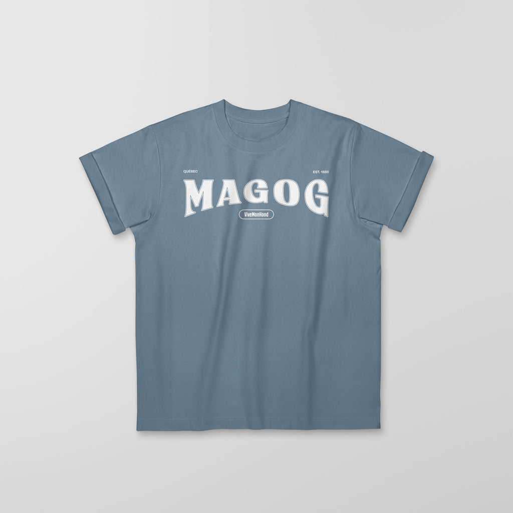 Mon T-Shirt Garçon - Adultes - Magog - Impression en Blanc