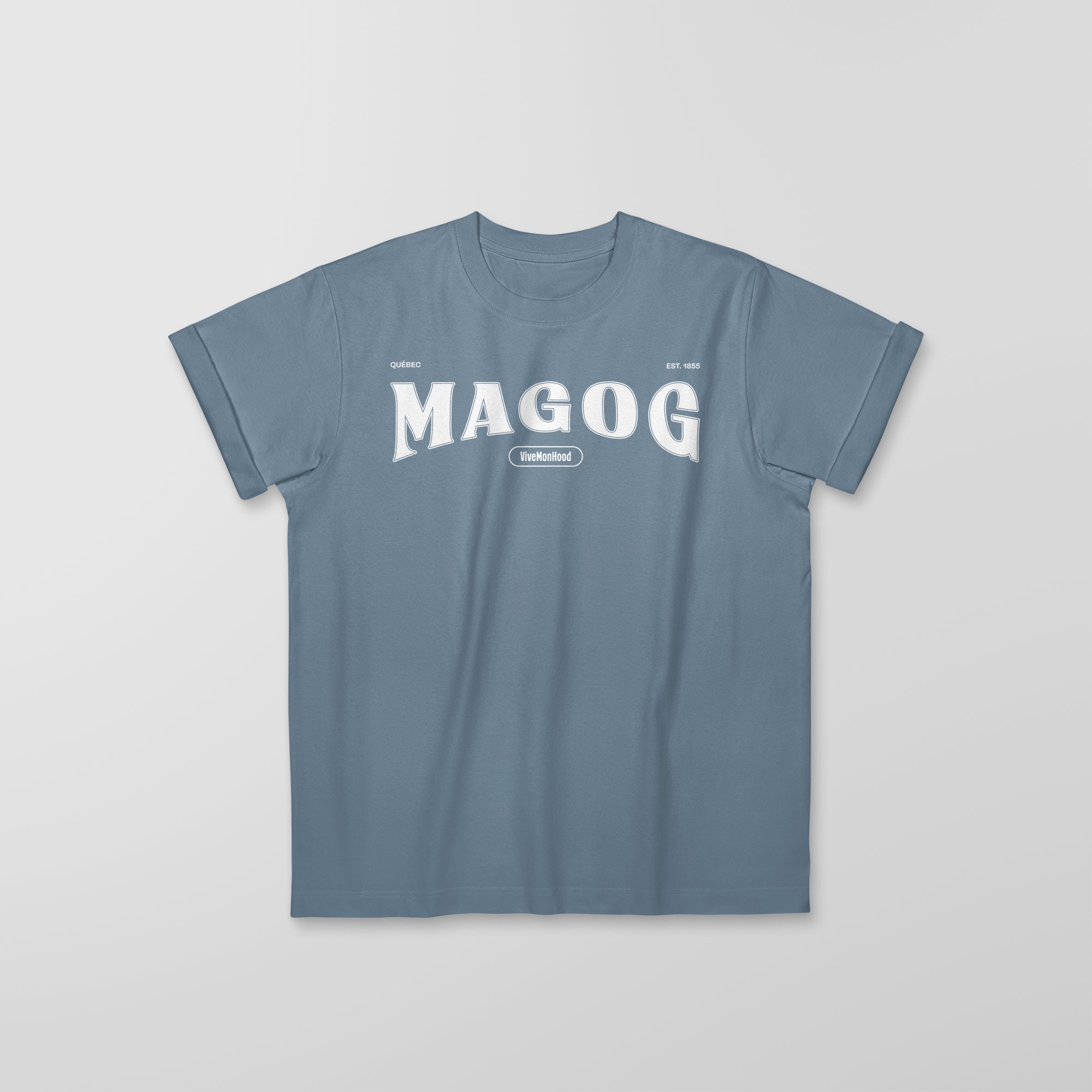 Mon T-Shirt Garçon - Adultes - Magog - Impression en Blanc