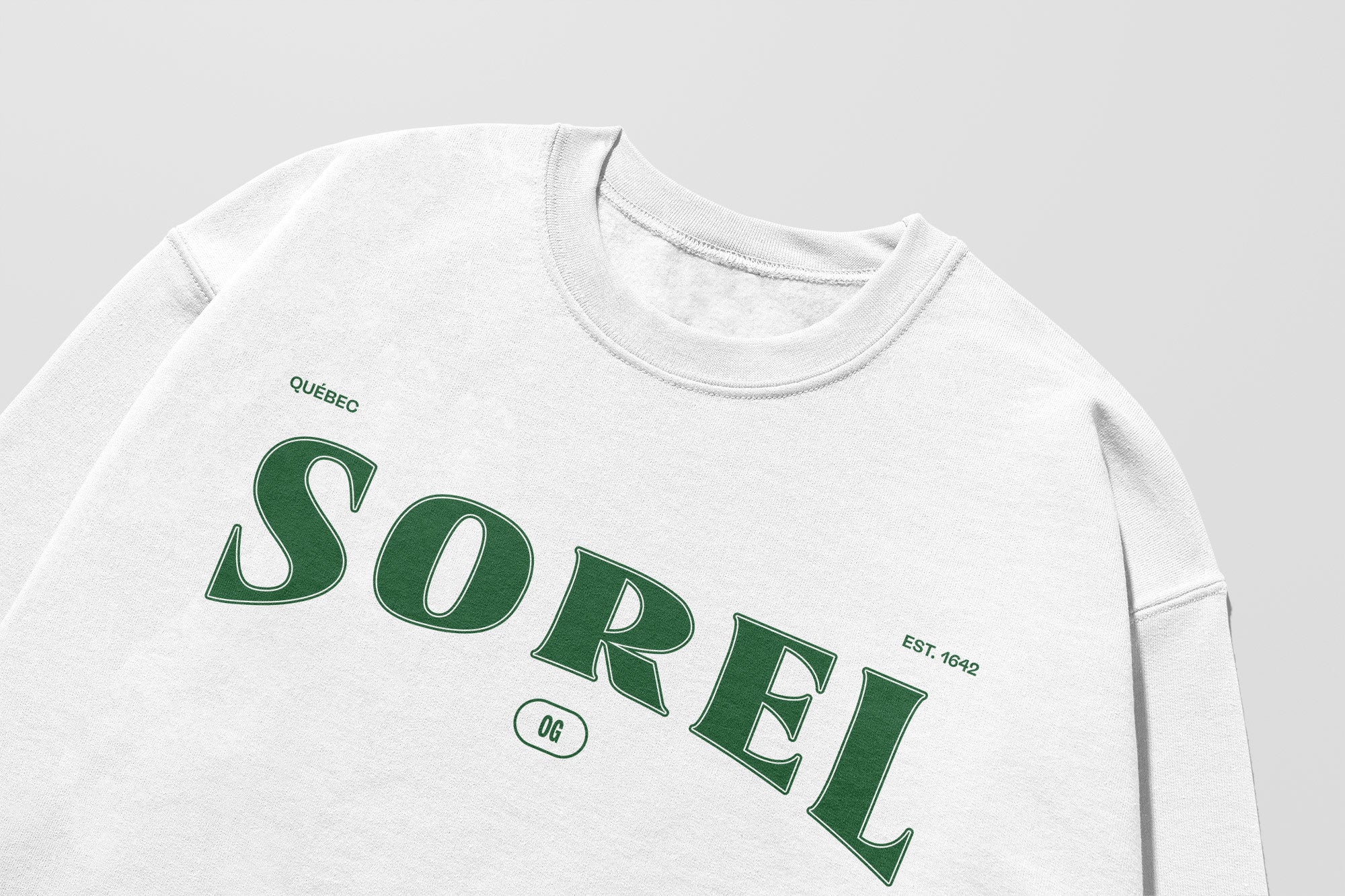 Mon Crew Fit - Adultes - Sorel - Impression en Vert