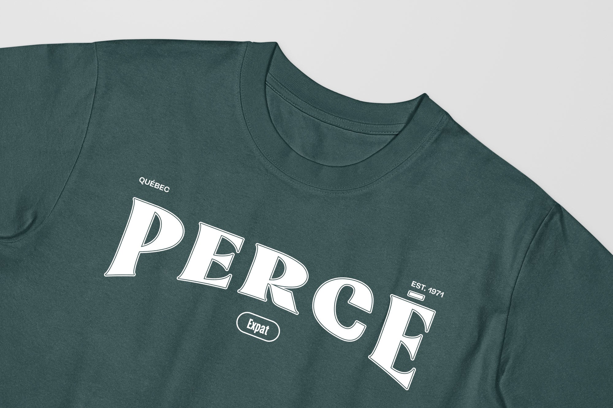 Mon T-Shirt Garçon - Adultes - Perce - Impression en Blanc